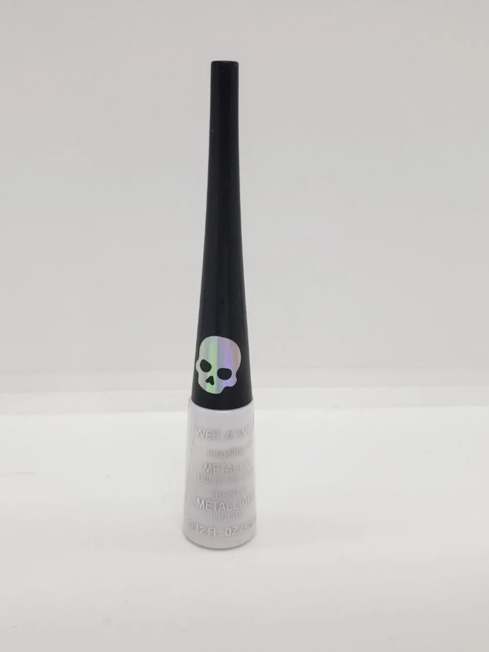 Wet N Wild Megaliner Metallic Liquid Eyeliner White Goth-O-Graphic Skull Prayer